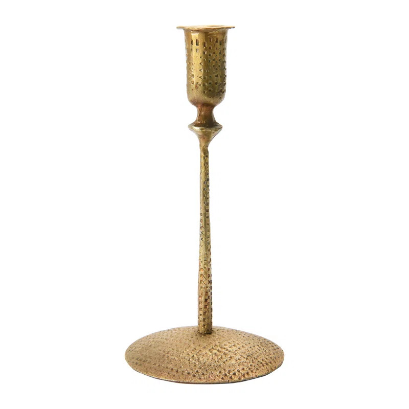 Hand-Forged Hammered Metal Taper Holder | Wayfair North America