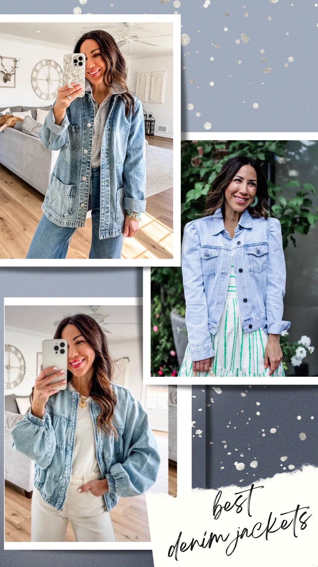 Denim jackets. Denim jacket. Quince small. Avara small. Free people XS.

#LTKOver40