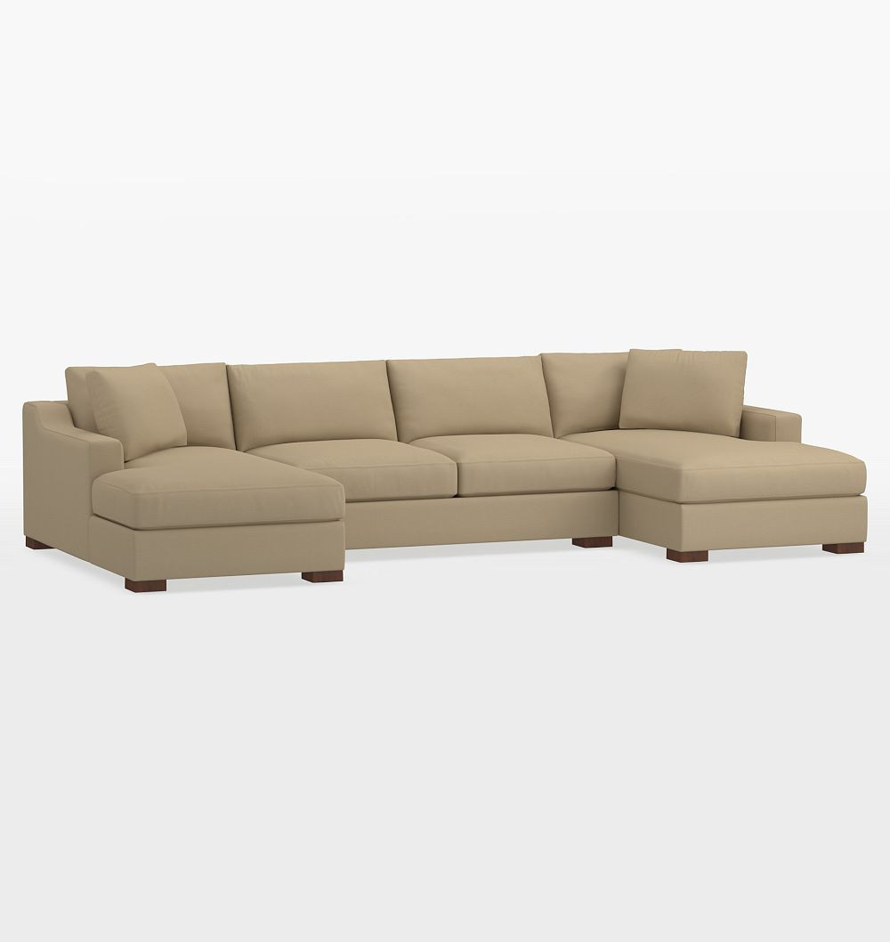 Sublimity Luxe 6-Piece Double Ottoman Sectional Sofa - Gent Birch | Rejuvenation