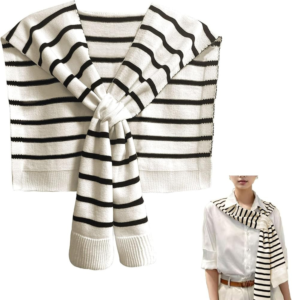 huablo Women's Fashion Knitted Shawl - Khaki Sweater Shawl for Air-Conditioned Rooms | Amazon (US)