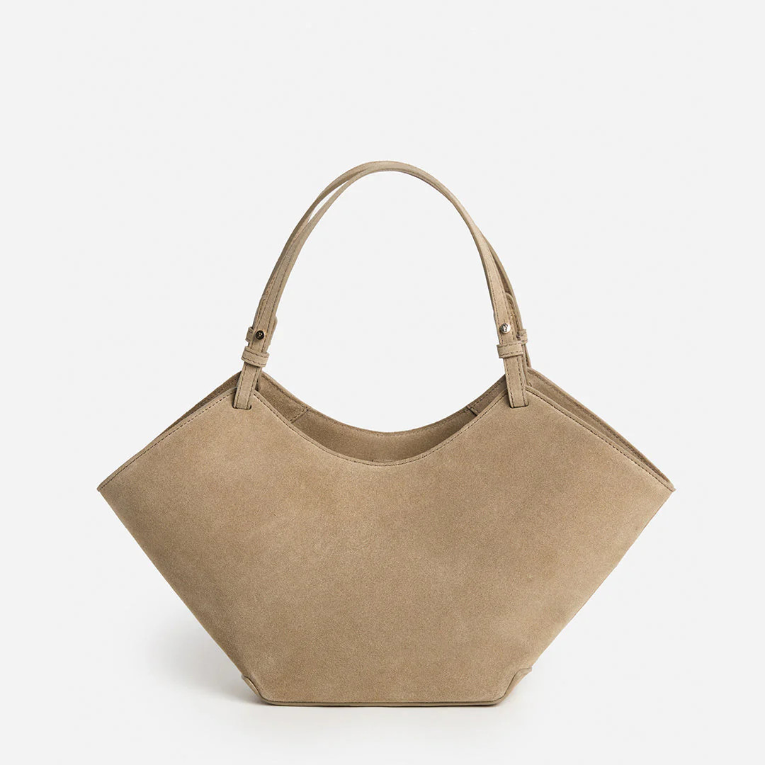 Dilba Mini Tote Bag Suede Sand Bag | Flattered