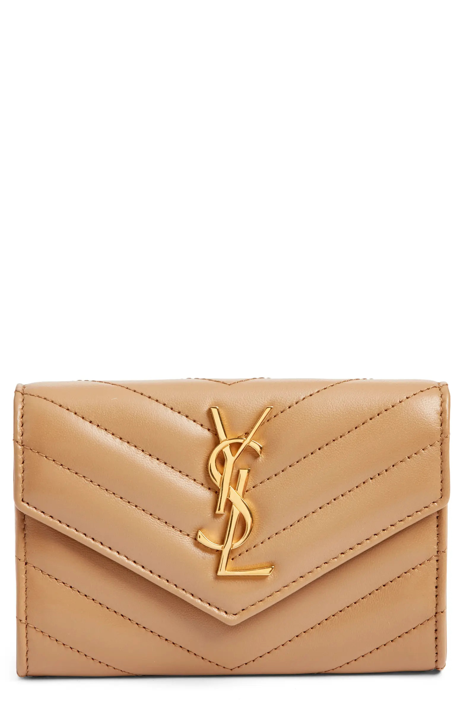 Small Matelassé Leather Envelope Wallet | Nordstrom