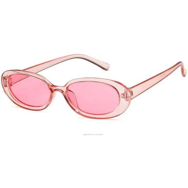 Mini Vintage Retro Extra Narrow Oval Round Skinny Cat Eye Sun Glasses Clout Goggles - Walmart.com | Walmart (US)