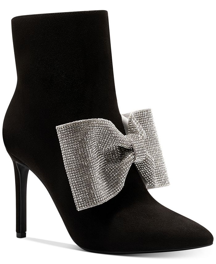 INC International Concepts Aminah Abdul Jillil for INC Girlie Show Bow Evening Booties, Created f... | Macys (US)