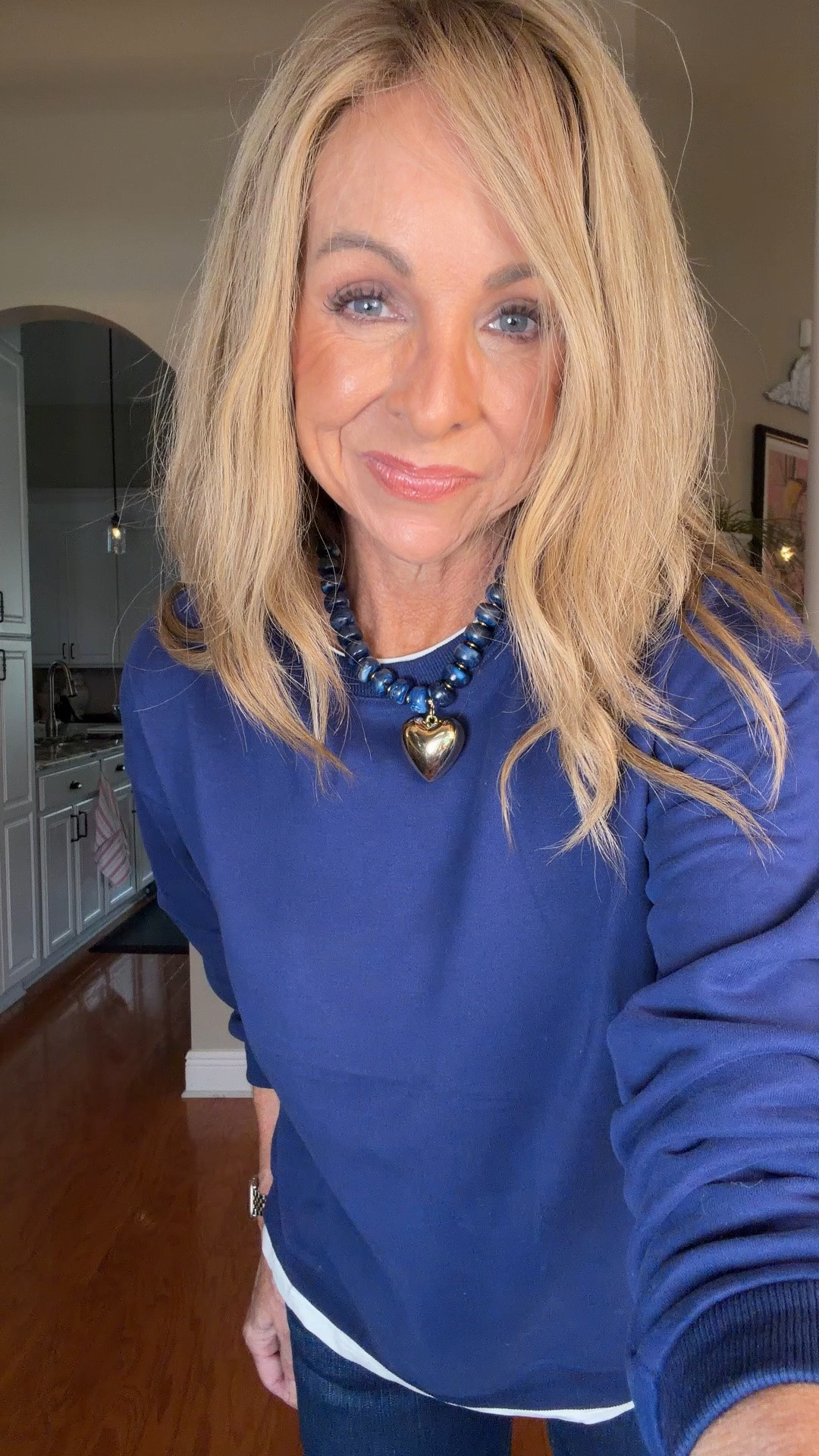 Basic but better! 
This layered look sweatshirt has all the style without the bulk. 
Wearing a small.

#LTKootd #LTKOver40 #LTKSaleAlert