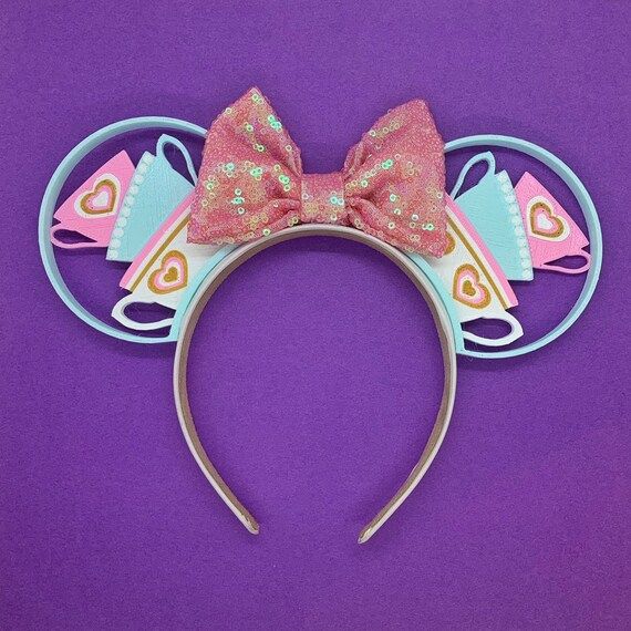 Pastel Teacups 3D Printed Mouse Ears | Etsy | Etsy (US)