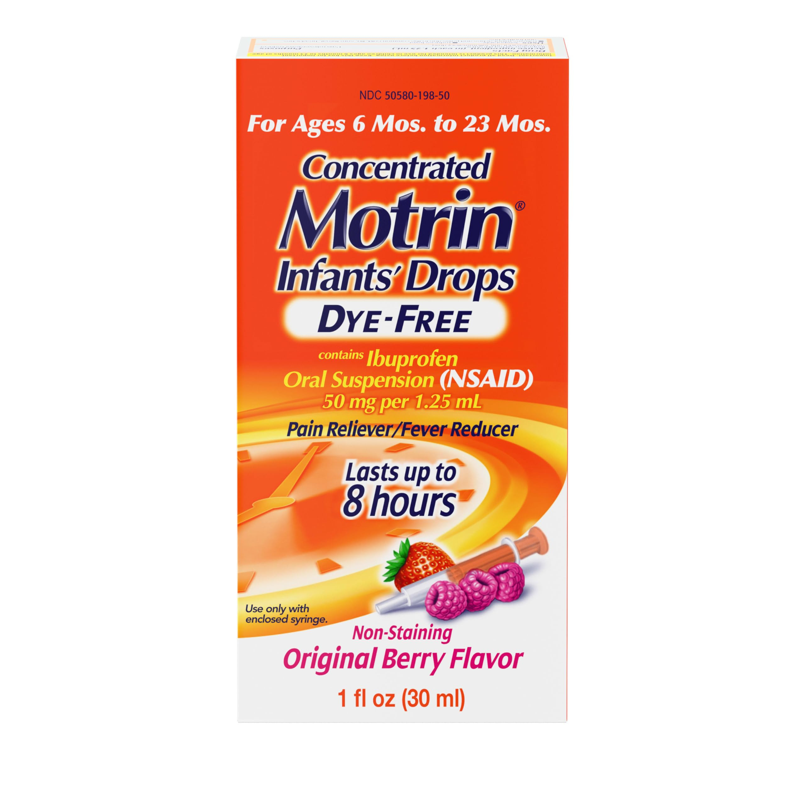 Motrin Infants' Oral Suspension Concentrated Liquid Medicine Drops with Ibuprofen, NSAID Infant F... | Amazon (US)