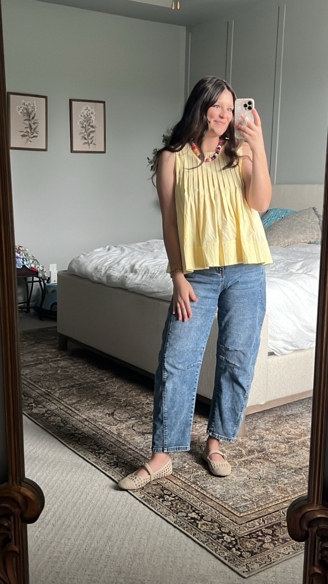 Gorgeous yellow top for Spring! Flowy & feminine. And so comfy! Love this for a work outfit, brunch outfit or date night outfit. Wearing medium in both top & jeans. Both TTS

Yellow / spring outfit / spring fashion / ootd / mom outfit / mom ootd / yellow top / spring top / flowy top / comfy outfit / comfy mom outfit / mom style / brunch outfit / date night outfit / work outfits / business casual / summer outfit / summer top

#LTKootd #LTKmomlife #LTKWorkwear
