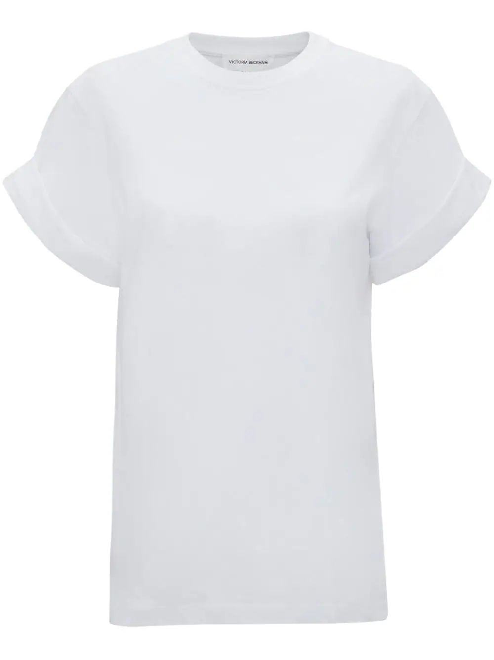 Victoria Beckham crew-neck organic-cotton T-shirt - Farfetch | Farfetch Global