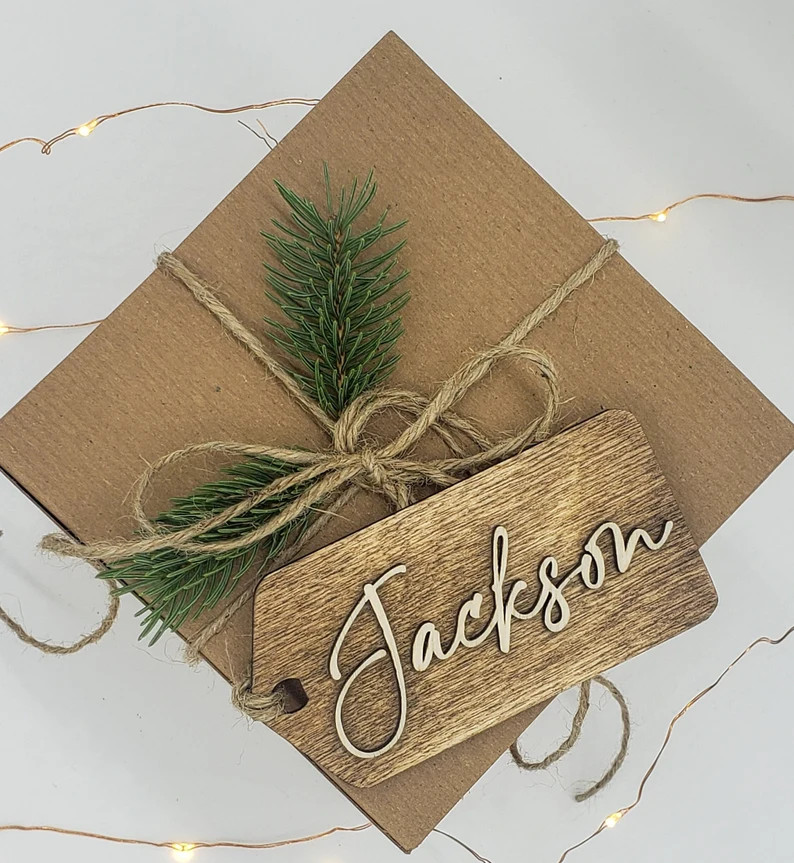 Stocking Tags, Personalized Stocking Tags, Wooden Stocking Tags, Stocking Name Tags, Wooden Gift ... | Etsy (US)
