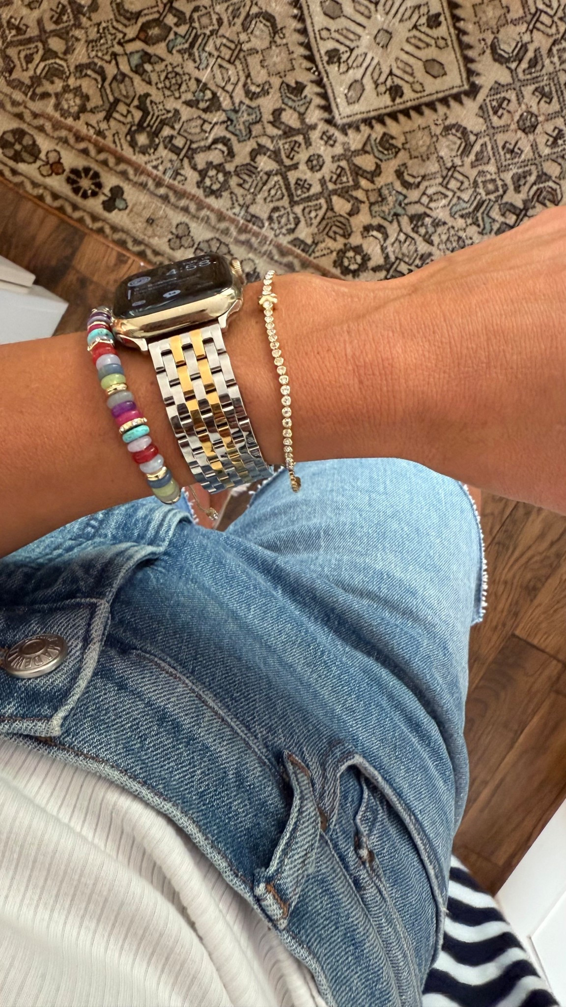 My favorite watch and bracelet combo right now ❤️⌚️

#watch #bracelets #jewelry 

#LTKWorkwear #LTKBeauty #LTKStyleTip