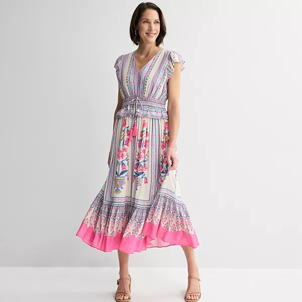 Women's Farmers Market Smocked Waist Wide Leg Pants | Kohl's