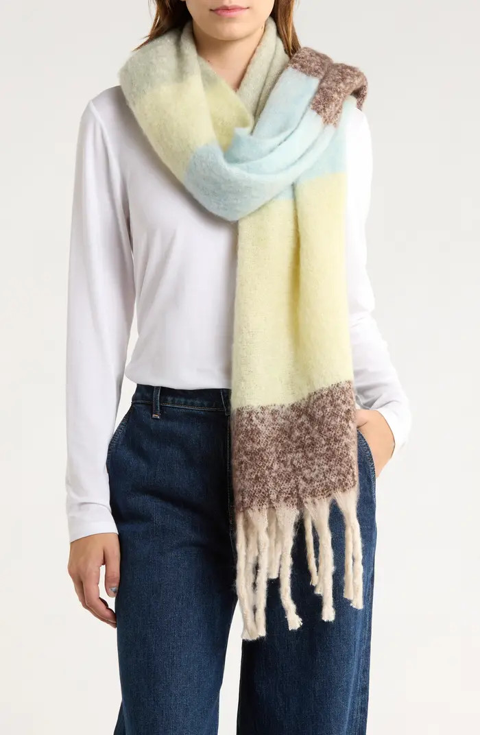 Tasha Pastel Colorblock Blanket Scarf | Nordstromrack | Nordstrom Rack