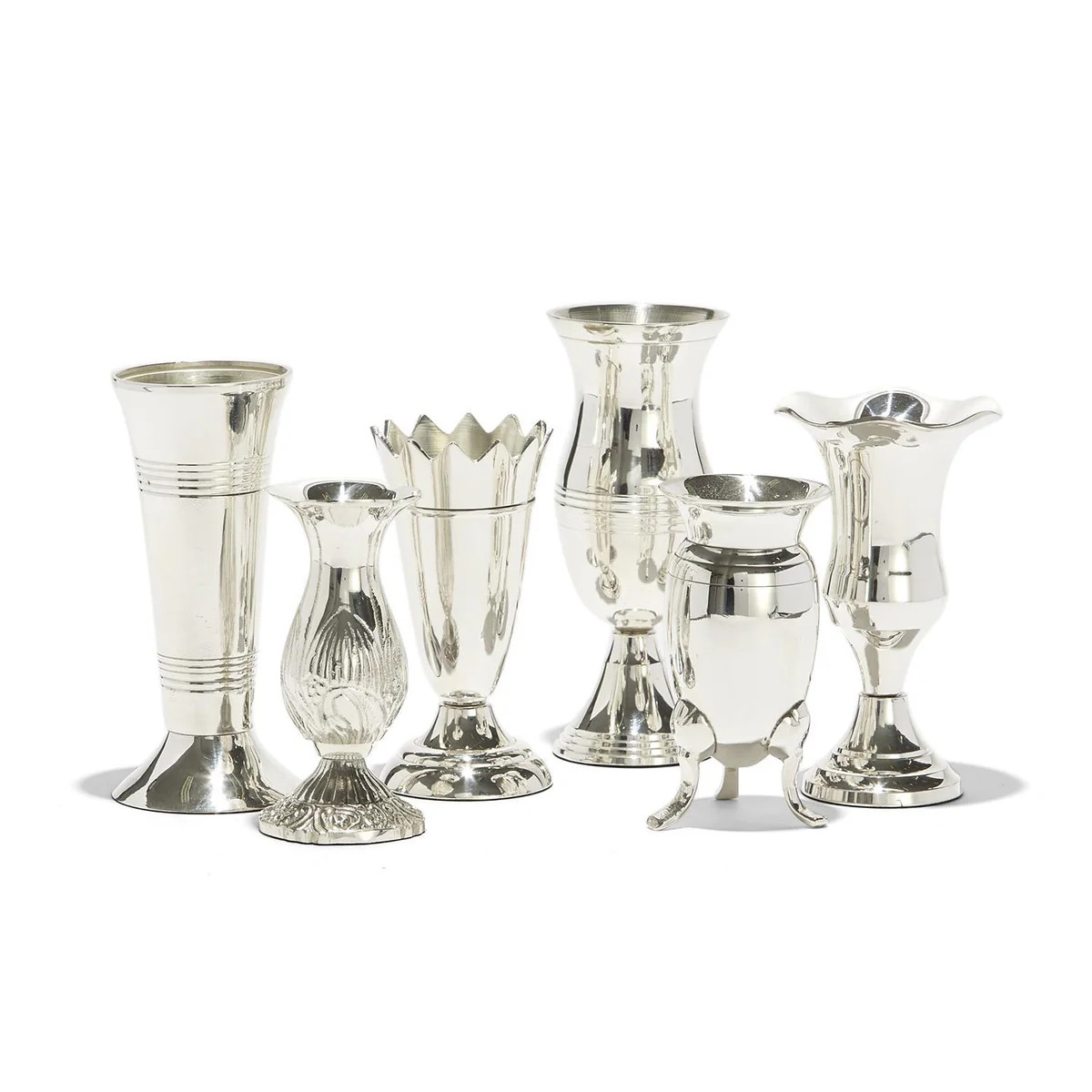 Queen Anne Silver Vase, Set of 6 | Over The Moon