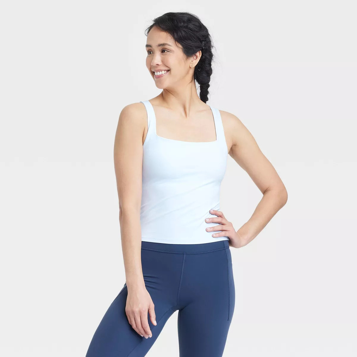 Women's Everyday Soft Square Neck Support Tank Top - All In Motion™ | Target