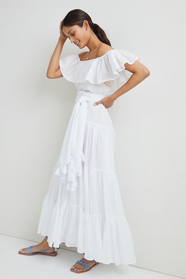 Orchid Ruffled Maxi Dress | Anthropologie (US)