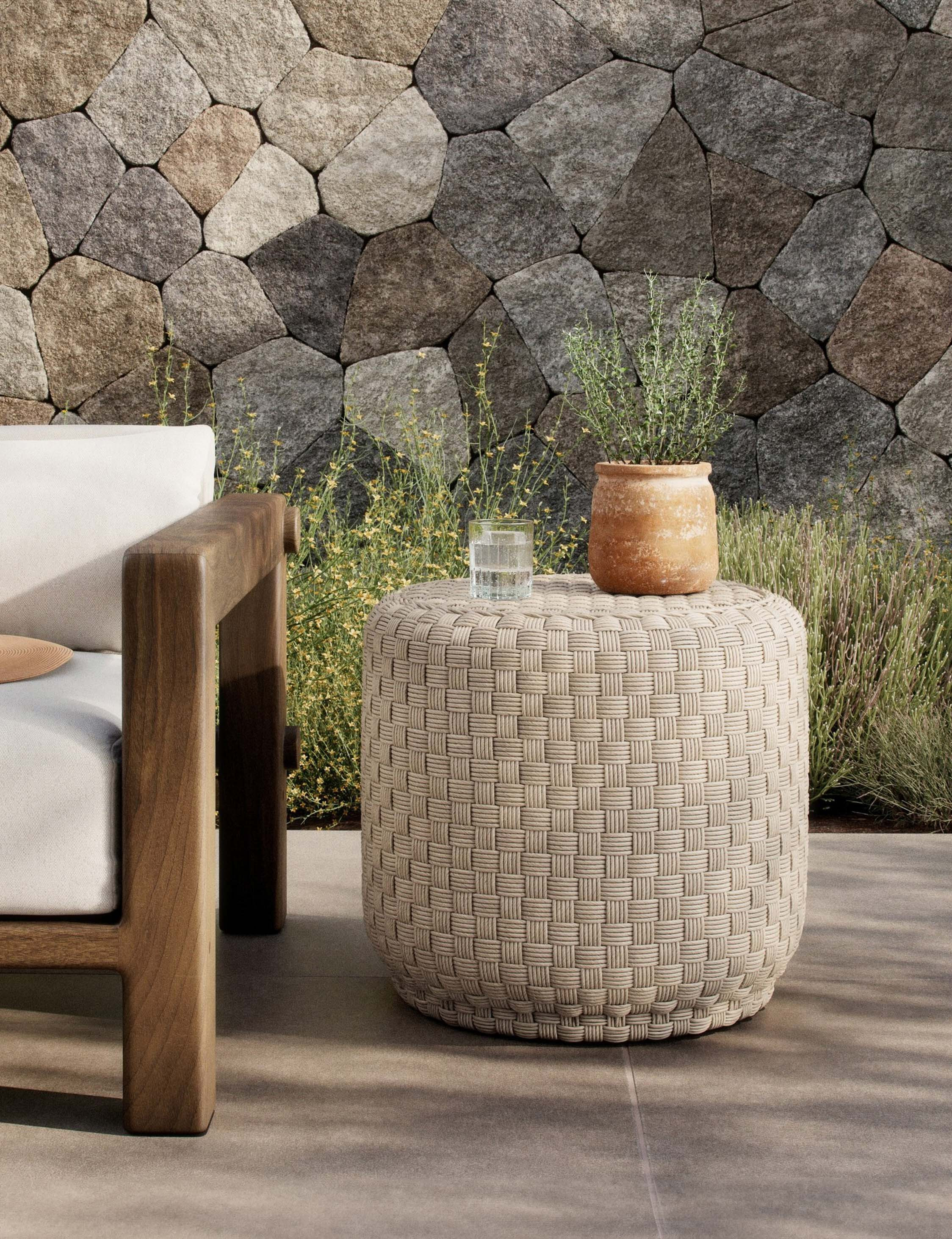 Venetia Indoor / Outdoor Round Side Table | Lulu and Georgia 