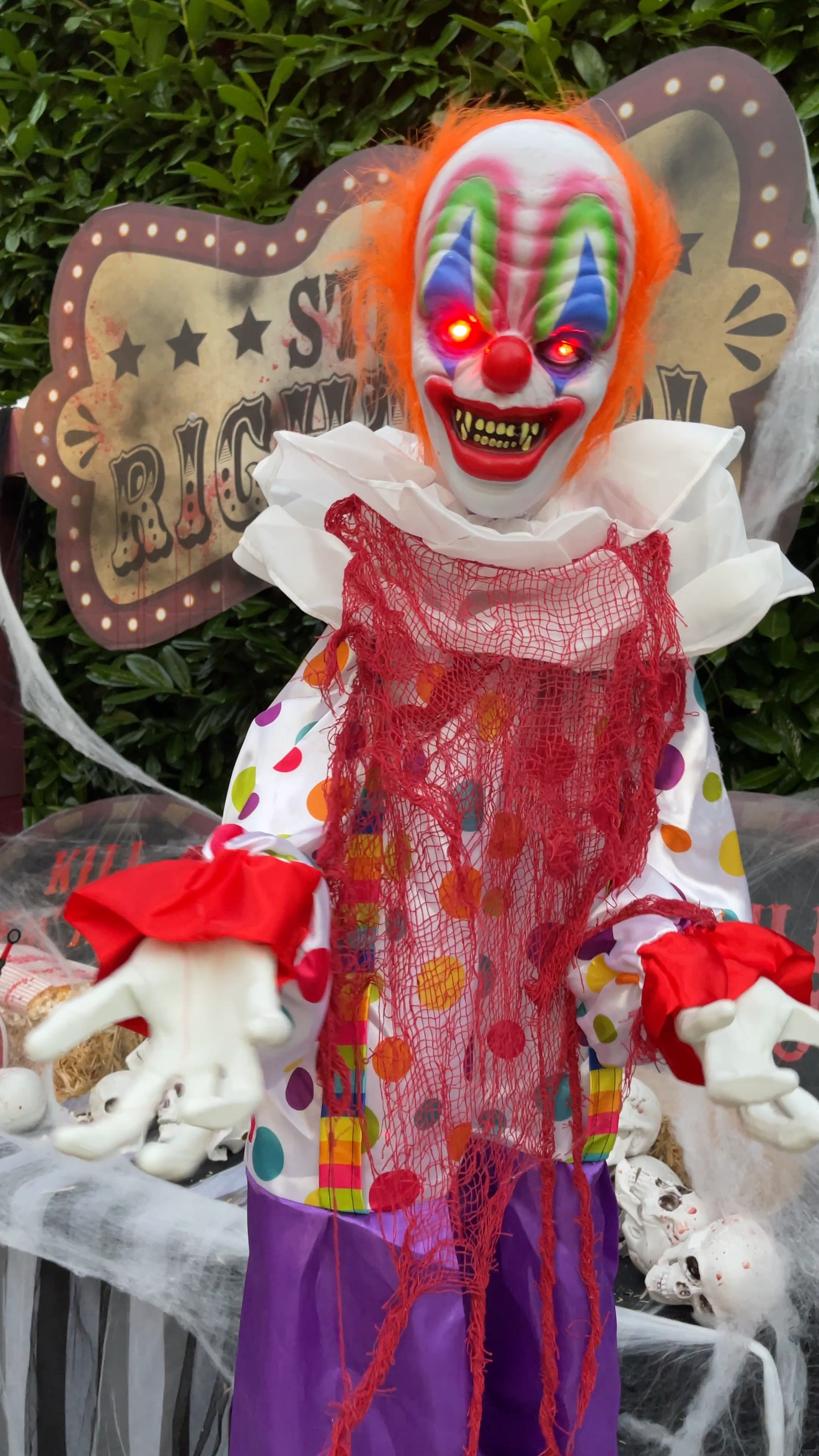 Haunted Circus or Carn-evil is one of my favorite themes for Halloween! I loved adding this creepy clown to my set-up. He is 65” tall and has multiple sayings! He totally gave good scares!

#LTKhome #LTKSeasonal #LTKparties