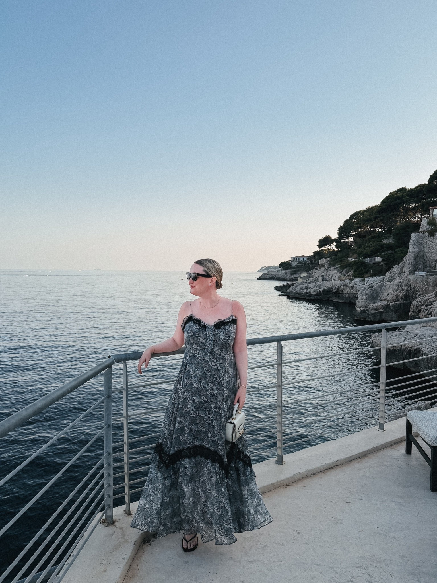 Evening out look in the South of France 

Silk maxi dress in size L

Seaside dinner outfit idea
Relaxed elegance 
EuroSummer

#LTKSeasonal #LTKTravel