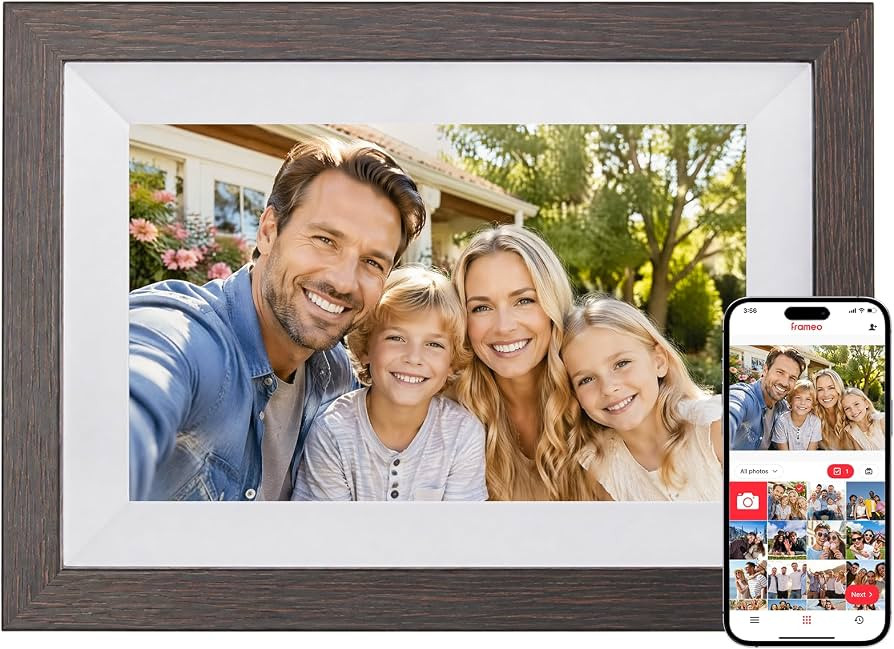 Frameo Digital Picture Frame WiFi 10.1inches Digital Photo Frame, Electronic Photo Frame Load fro... | Amazon (US)