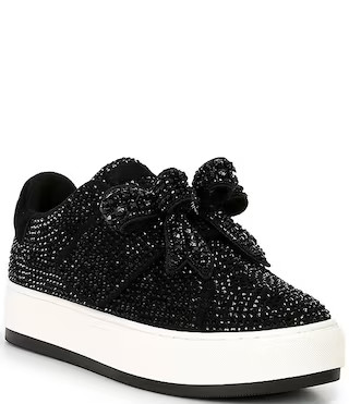 Laney Crystal Embellished Bow Platform Sneakers | Dillard's
