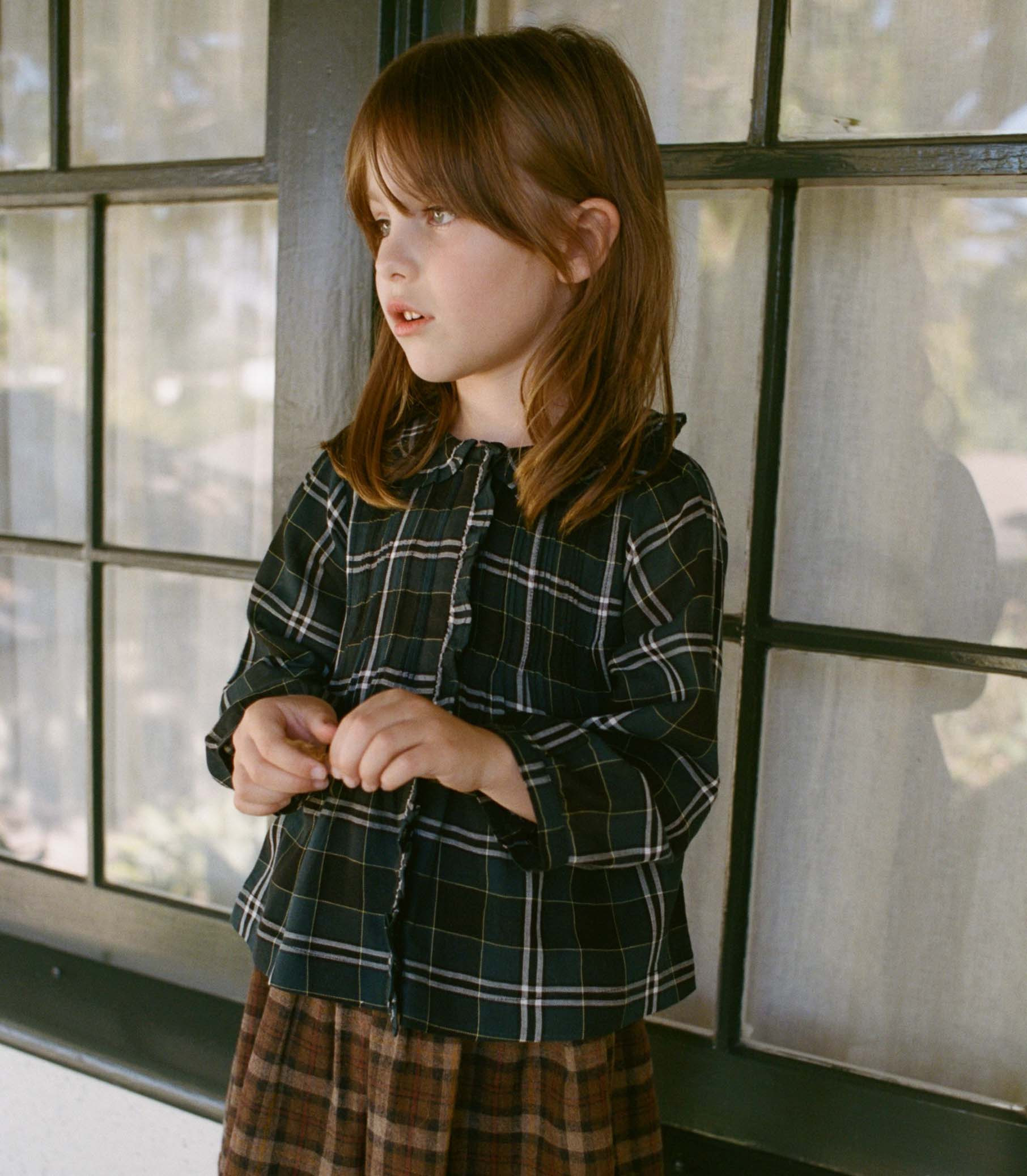 Lydie Top - Amble Plaid | DÔEN | DOEN