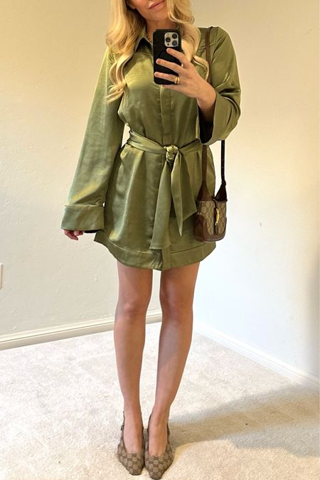 Date night outfit
Green dress
Revolve dress
Gucci heels 
Gucci bag 

#LTKitbag #LTKshoecrush