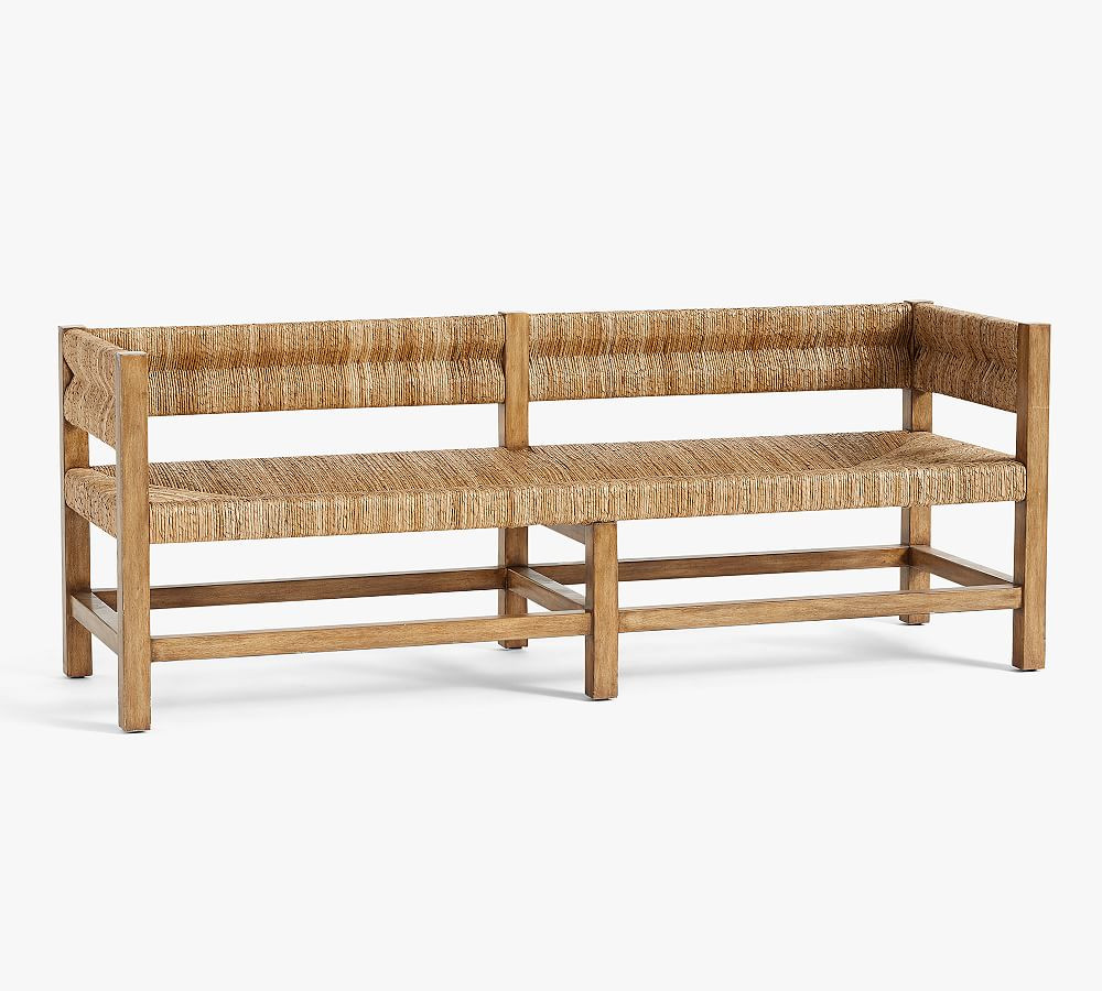 Malibu Woven Bench | Pottery Barn (US)
