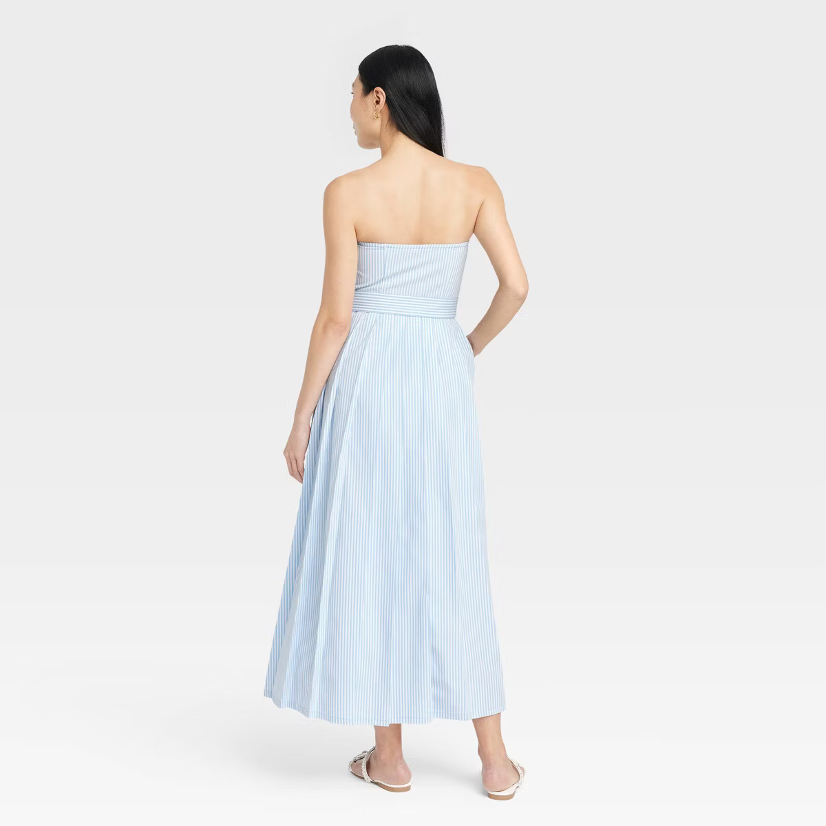 Women's Belted Midi Bandeau Dress - A New Day™ | Target