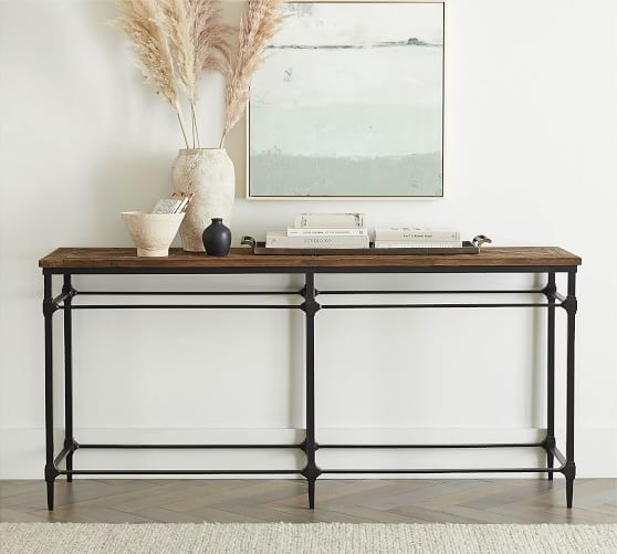 Parquet 71" Reclaimed Wood Console Table | Pottery Barn (US)