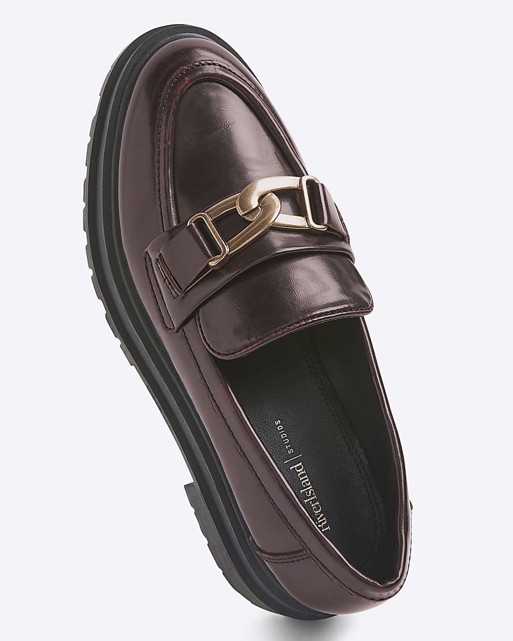 Red Trim Chunky Loafers | River Island (UK & IE)