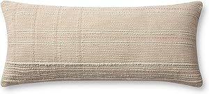 Loloi Angela Rose x Loloi Calista Collection PAR0019 Ivory / Blush 13'' x 35'' Cover Only Pillow | Amazon (US)