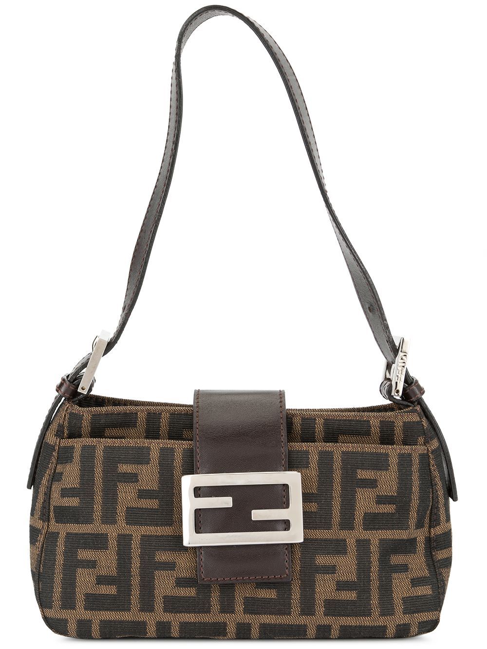Fendi Vintage Zucca pattern shoulder bag - Brown | FarFetch US