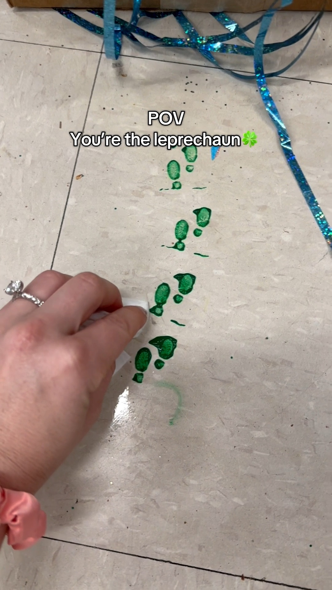 Being the leprechaun for my first grade students is so special 🍀creating core memories that I have from when I was little🥰 The leprechaun leaves footprints 👣 and chocolate gold coins and green books 📚 💚 Happy Saint Patrick’s Day! 

#LTKSeasonal #LTKKids #LTKdayinmylife