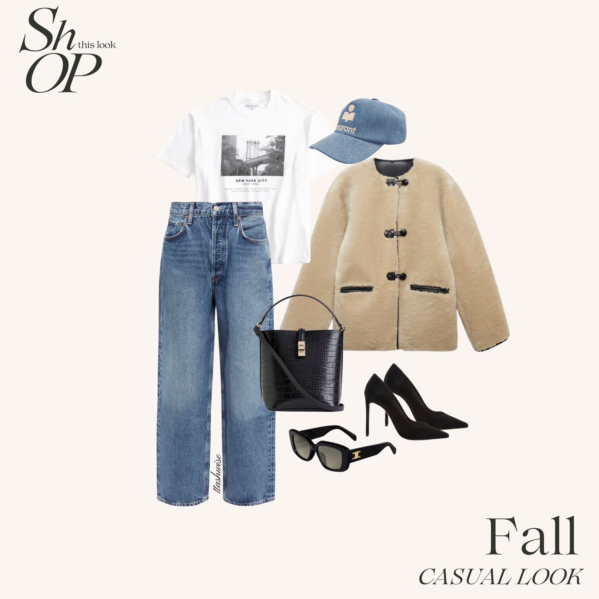 Stepping into the weekend with casual chic vibes!  These comfy Agolde jeans and fun jacket combo bring out the playful side of fashion, and the heels add a touch of elegance. Topping it all off with a trendy hat for that extra flair.

#LTKshoecrush #LTKSeasonal #LTKstyletip
