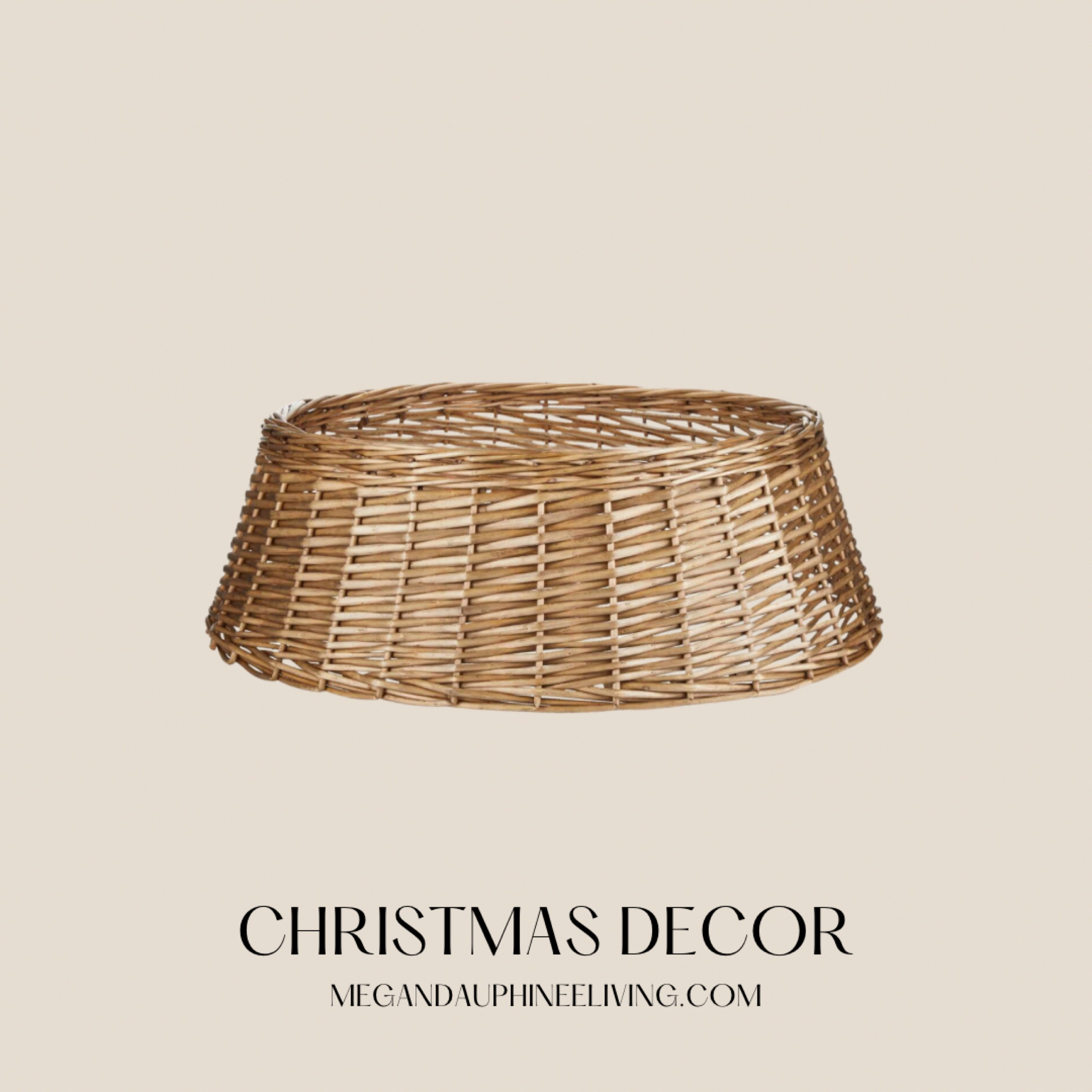 Christmas tree skirt basket I just purchased 😍

Canadian tire neutral Christmas decor trendy 

#LTKcanada