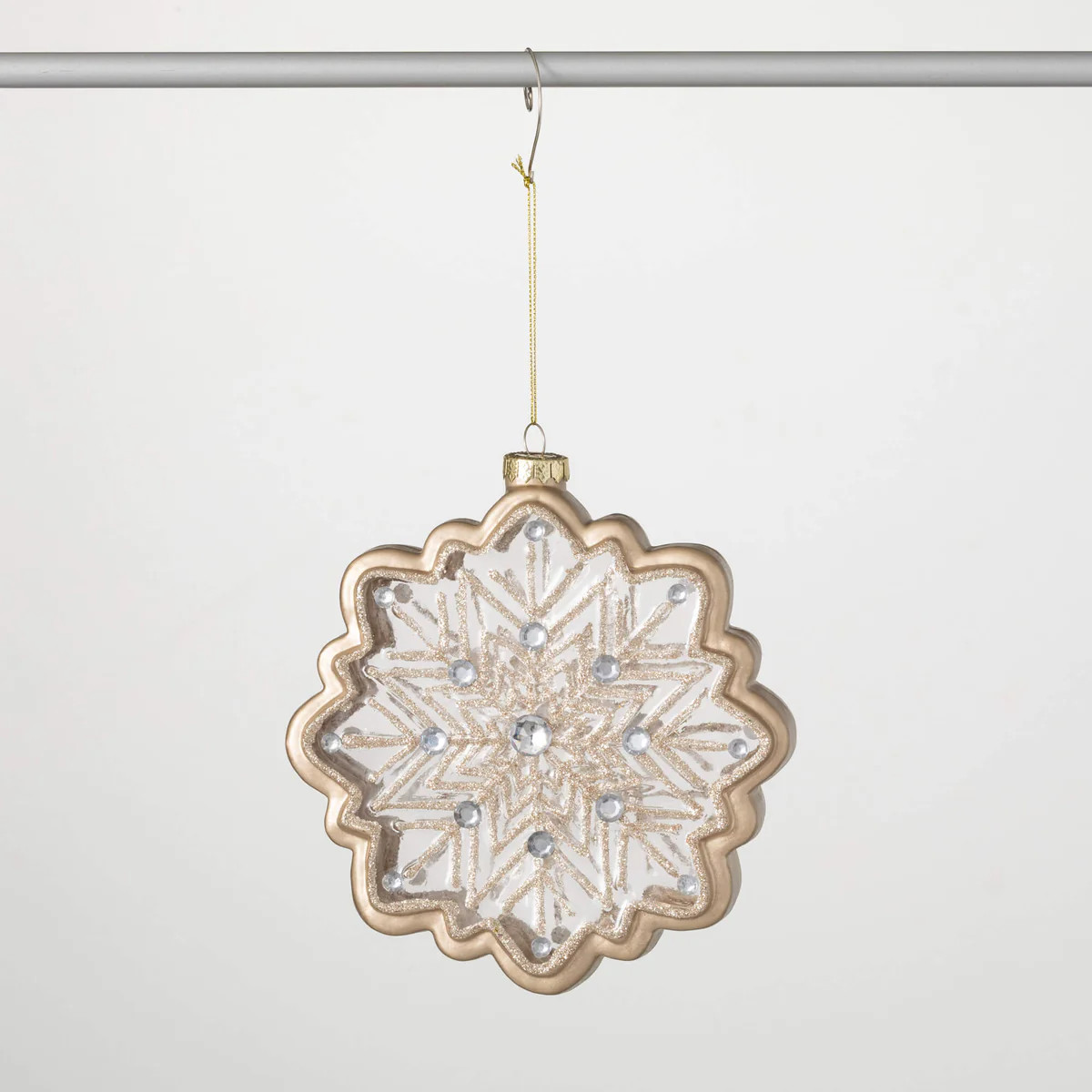 Glittered Snowflake Ornament | Sullivans Home Decor