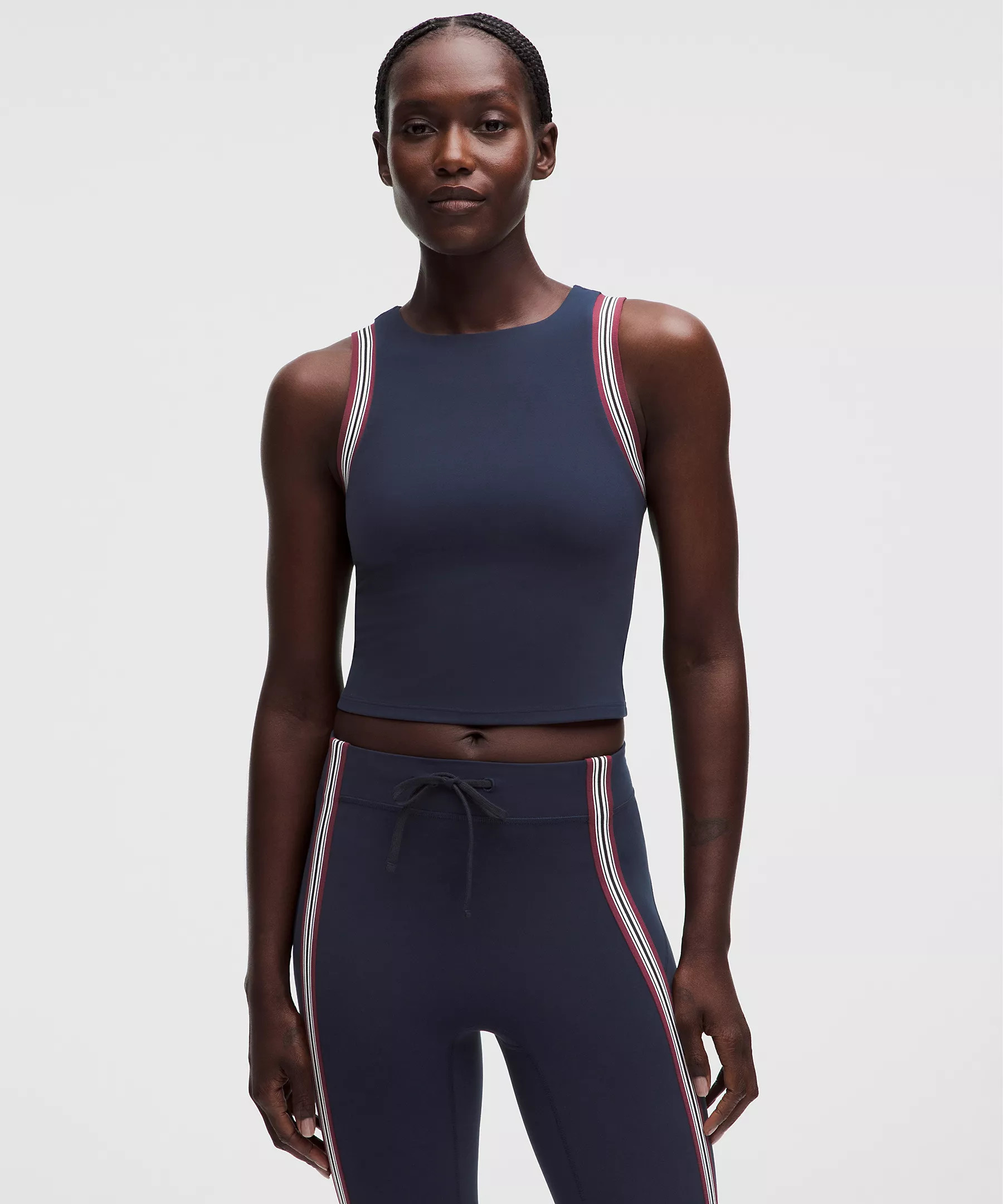 Groove High-Neck Tank Top *Stripe Trim | Women's Sleeveless & Tank Tops | lululemon | Lululemon (US)