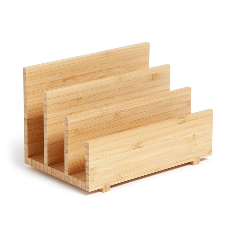 U Brands Zen Letter Sorter, 7.5" x 4.7" x 4.8", Bamboo, Brown, Desktop Organizer - Walmart.com | Walmart (US)