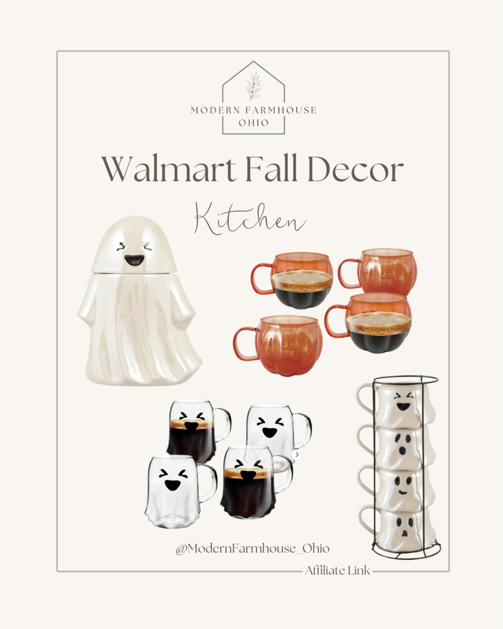 Walmart fall kitchen accessories! I LOVE some festive mugs for the season! 

#LTKSeasonal #LTKHome