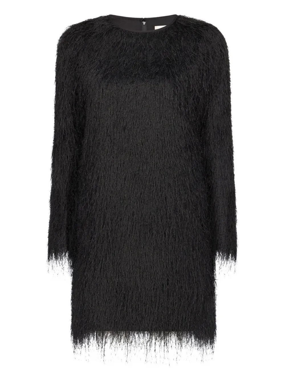 Tina fringed long-sleeve mini dress | Farfetch Global