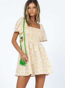 Summer Nights Mini Dress Floral | Princess Polly US