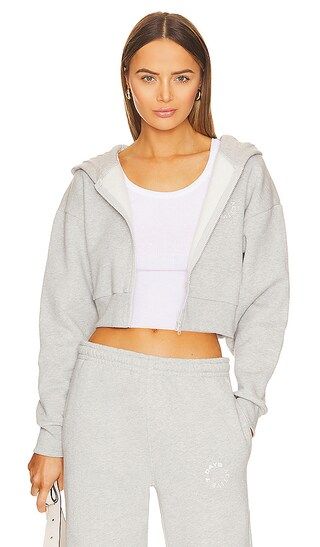 Organic Cropped Hoodie in Heather Grey | Revolve Clothing (Global)