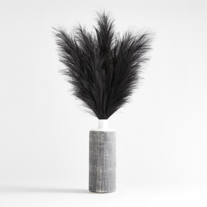 Elmslie Vase & Pampas Grass Arrangement | Crate and Barrel | Crate & Barrel