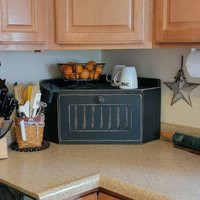 Corner Solid Wood Bread Box, Wood Breadbox, Breadbox, Country Farmhouse Breadbox | Etsy (US)