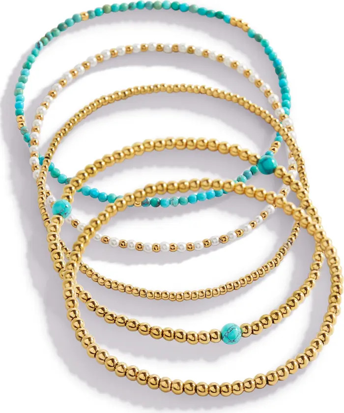 Turquoise Beaded Stacking Set Bracelet | Nordstrom