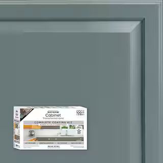 1 qt. Satin Gray Harbor Interior Cabinet Paint Kit | The Home Depot