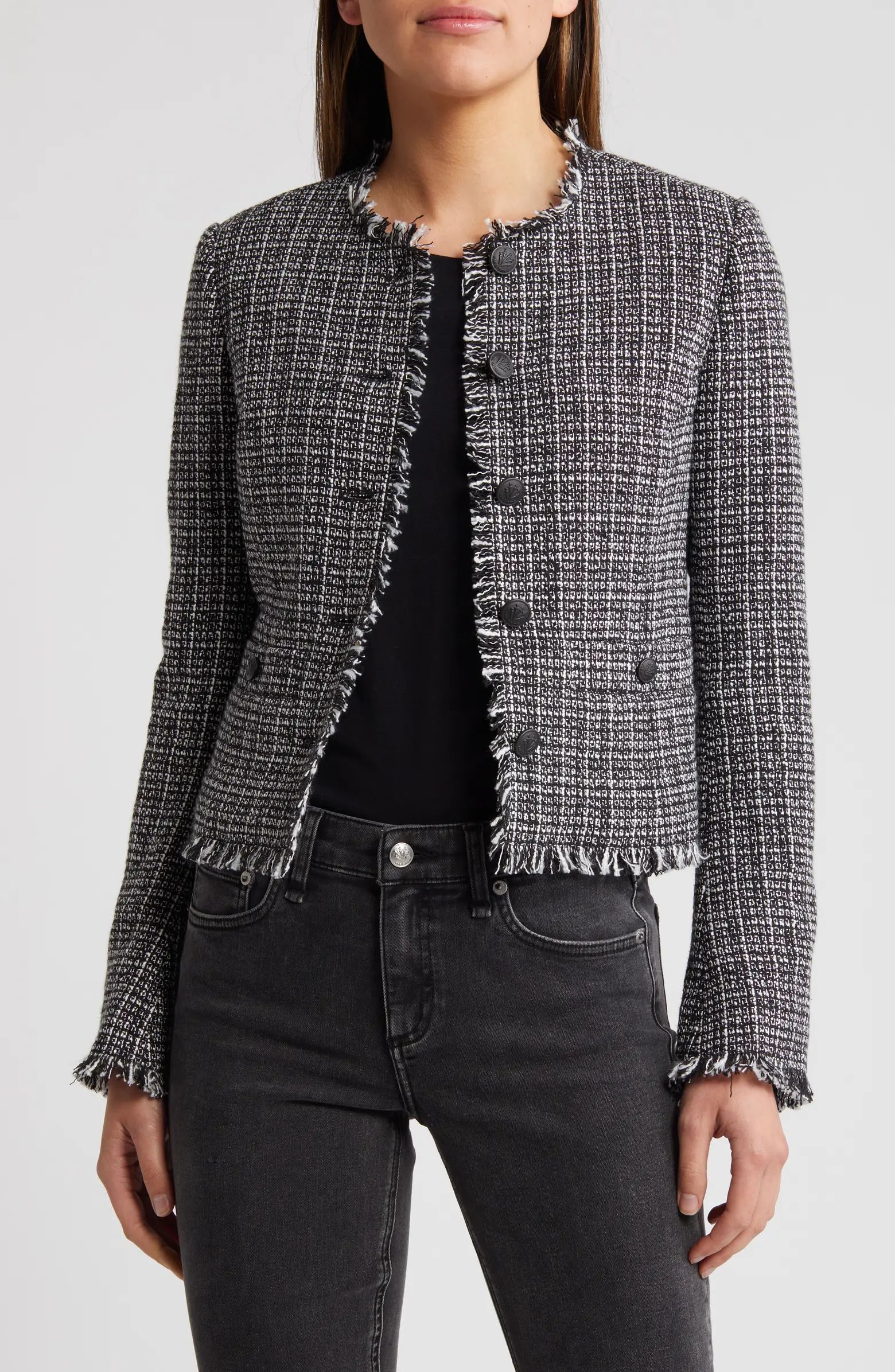 Carmen Fringe Tweed Jacket | Nordstrom