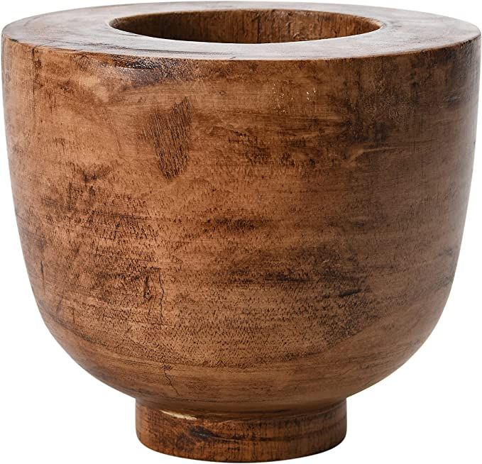 Creative Co-Op Paulownia Wood, Brown Bowl, Walnut | Amazon (US)