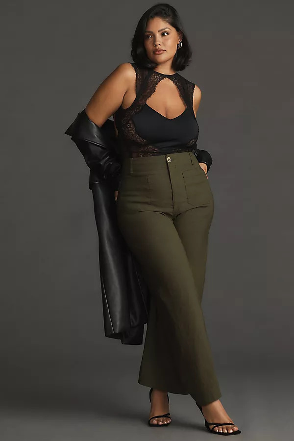 The Colette Full-Length Wide-Leg Pants by Maeve: Magic Fabric Edition | Anthropologie (US)